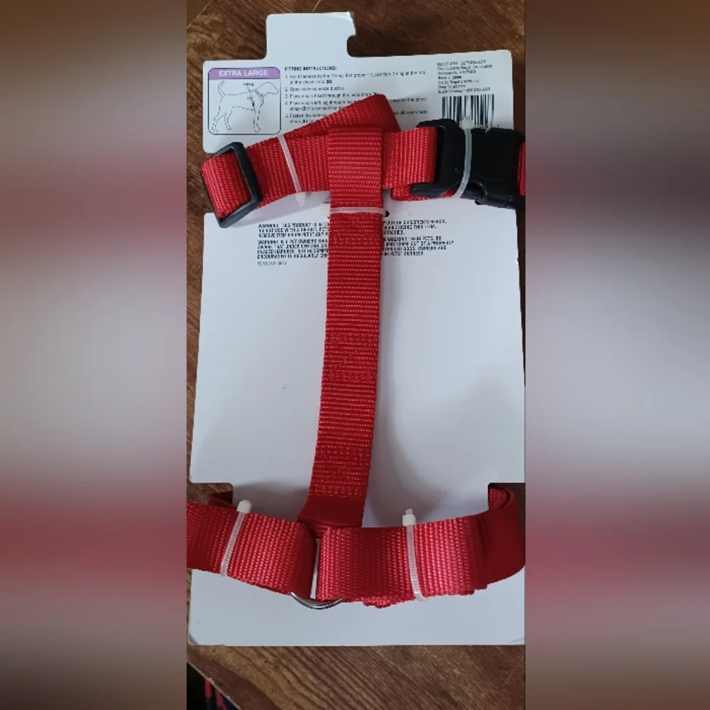 Boots and Barkley Extra large red dog harness